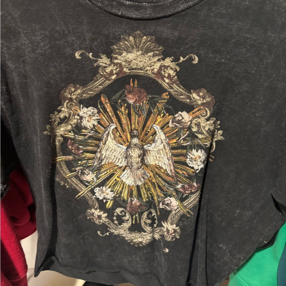 Graphic Tee with Ornate Design